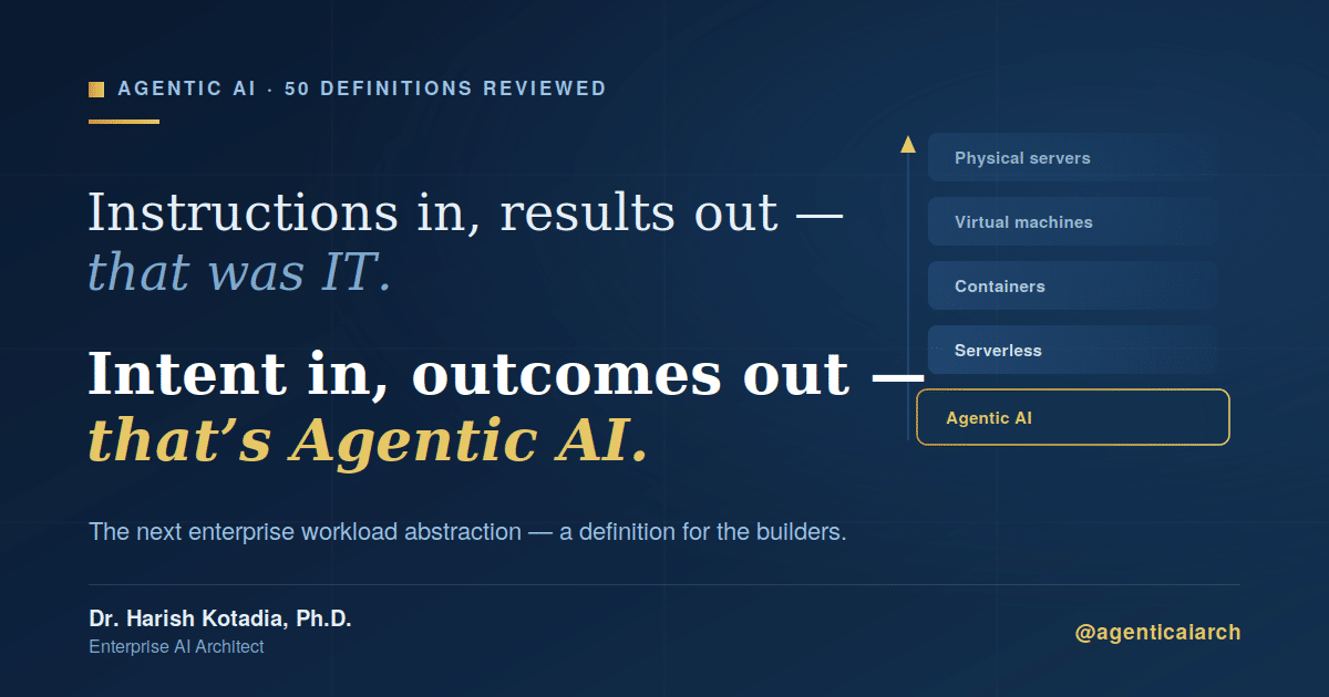 I Read 50 Definitions of Agentic AI. Here’s the One the Builders Actually Need