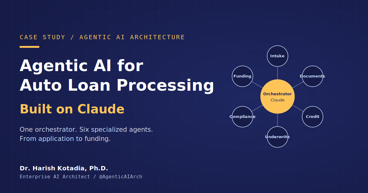 Agentic AI Case Study: Auto Loan Processing on Claude